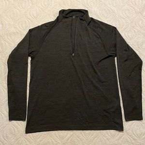 EUC XL Lululemon charcoal grayish black 1/4 zip pullover